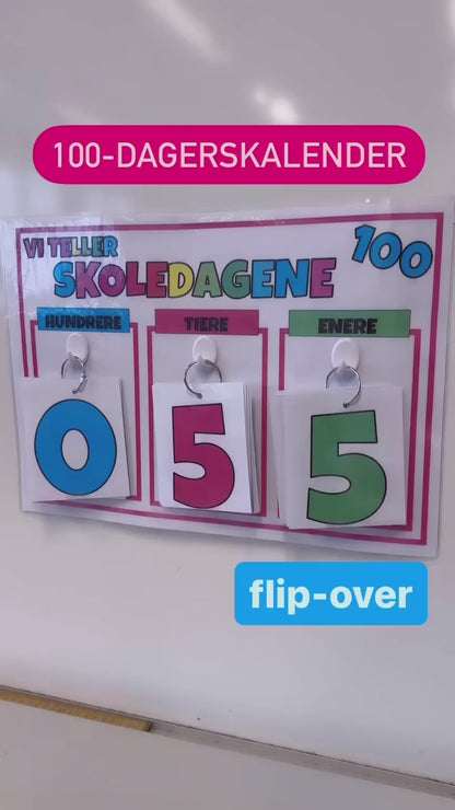 Kalender til å telle skoledagene | PASTELL