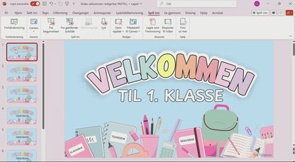 SLIDES | Velkommen | Pastell | REDIGERBAR | BOKMÅL OG NYNORSK